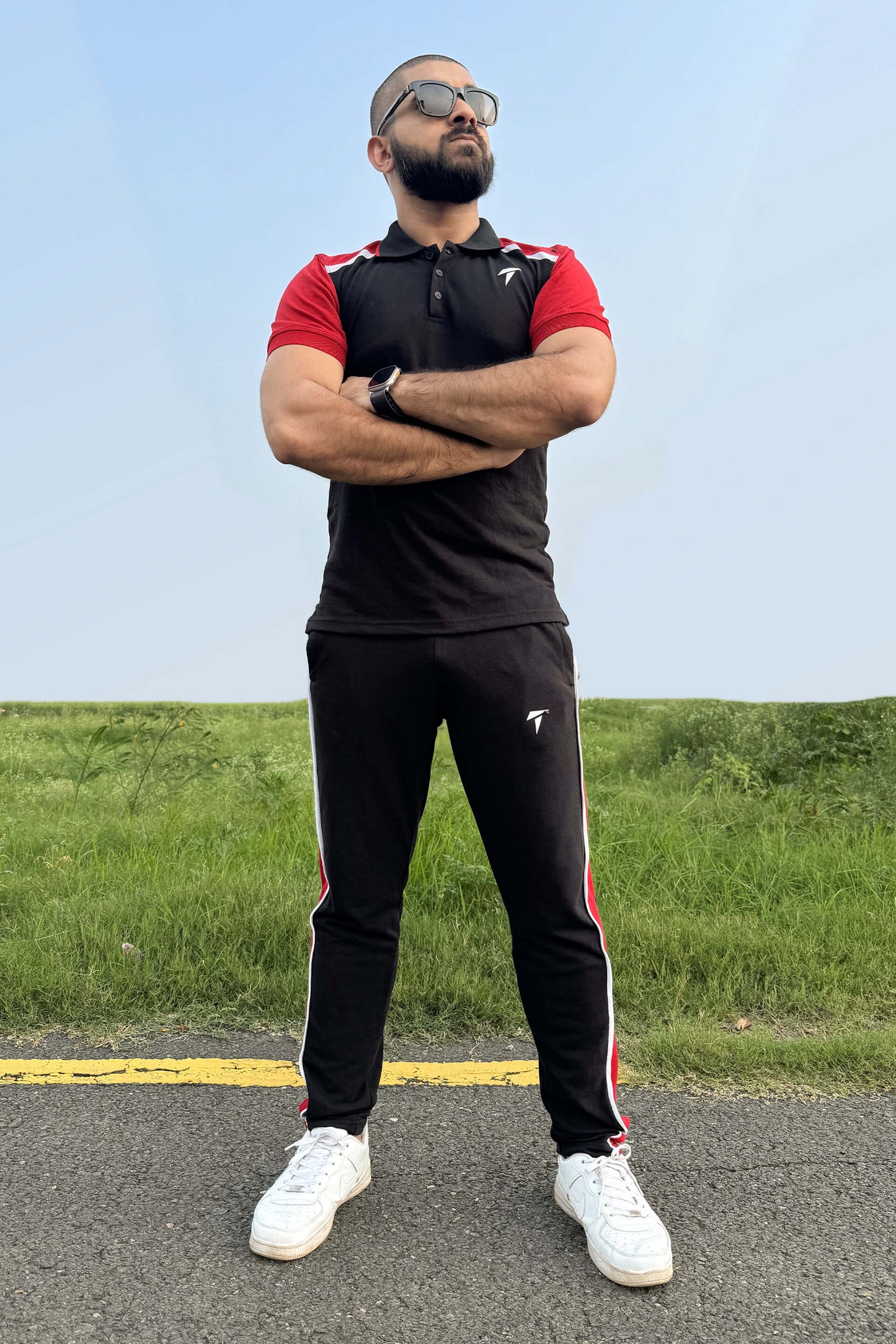 Premium Black & Red Twinset