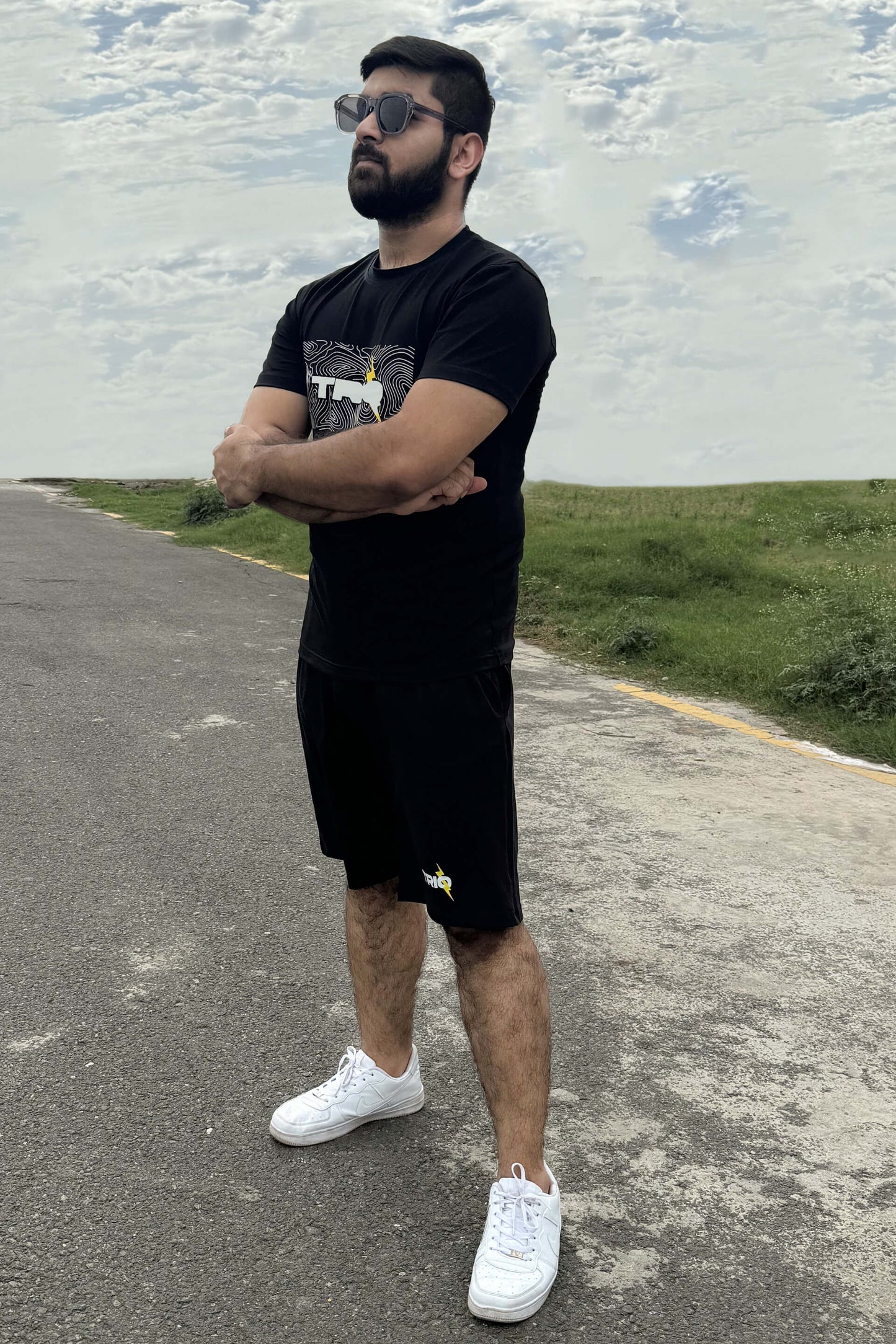 Premium Trio Black Short Set