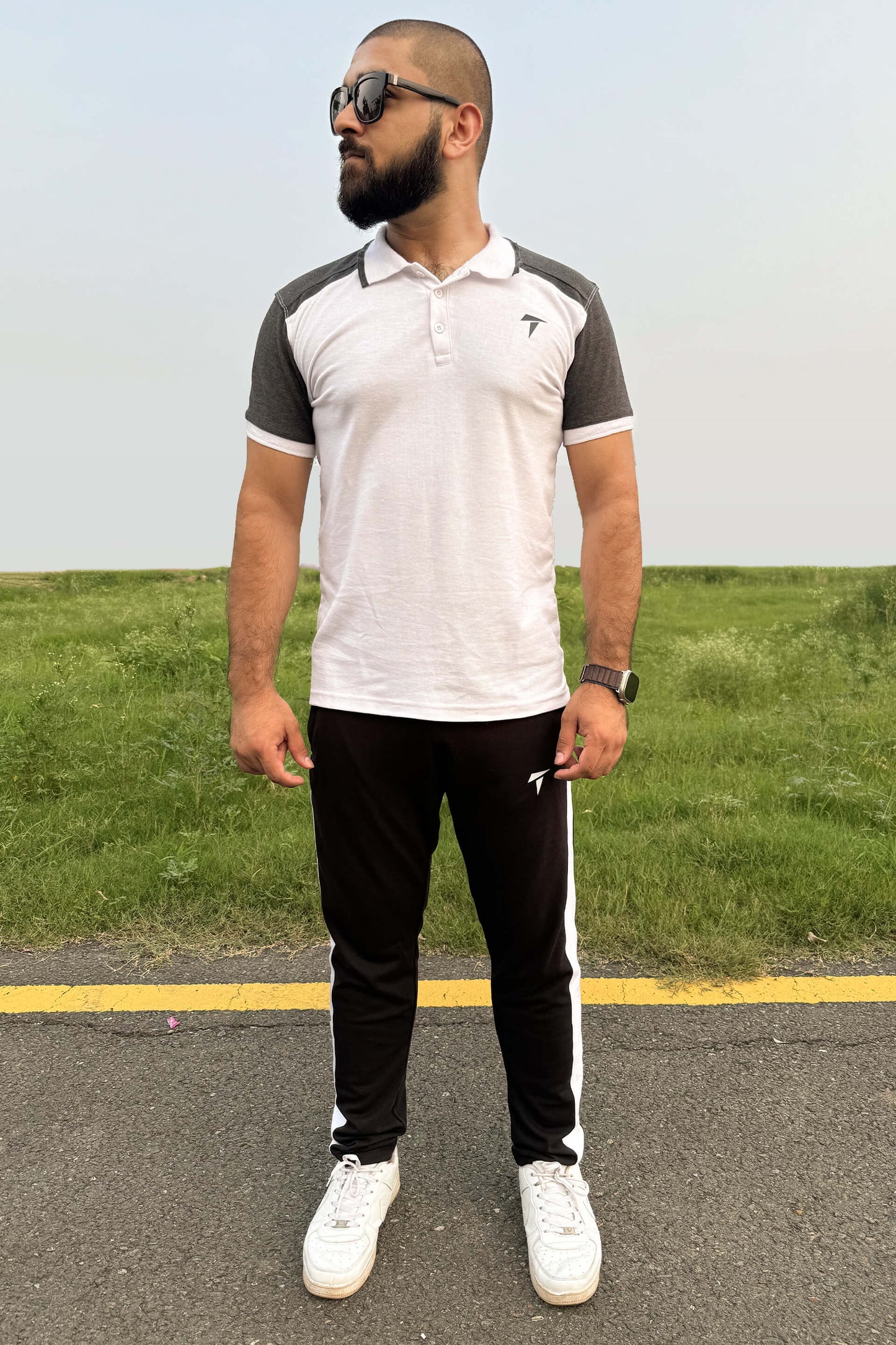 Premium White & Black Twinset