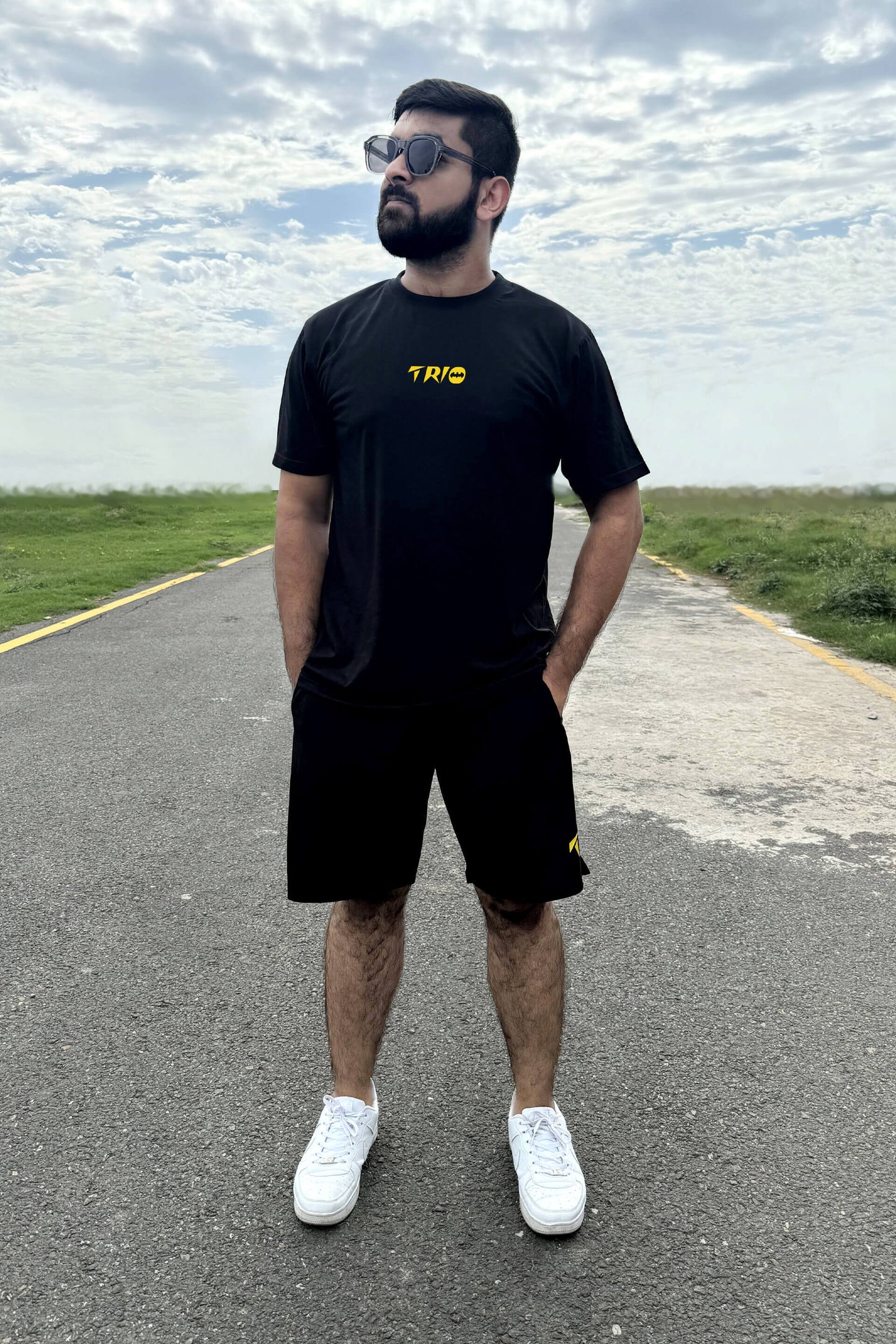 Premium Black & Yellow Batman Short Set