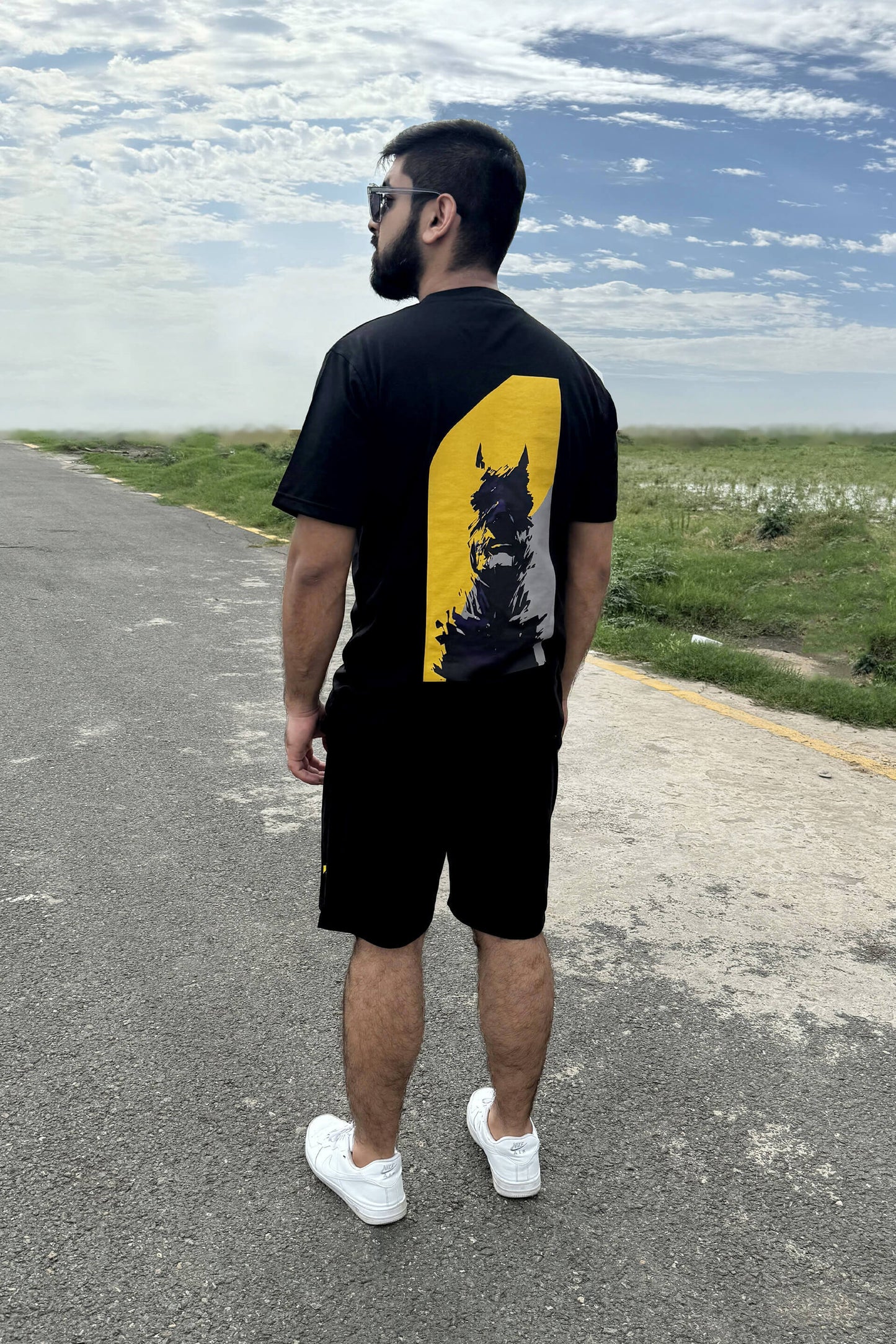 Premium Black & Yellow Batman Short Set