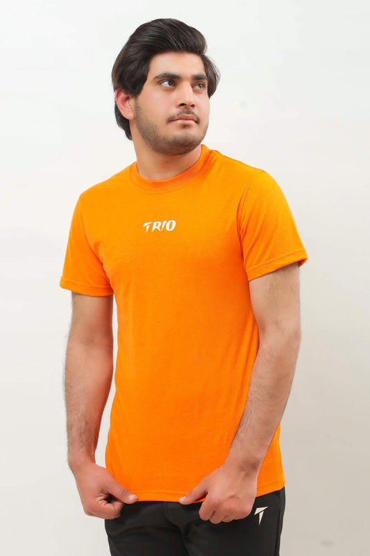 Orange Graphic T Shirt