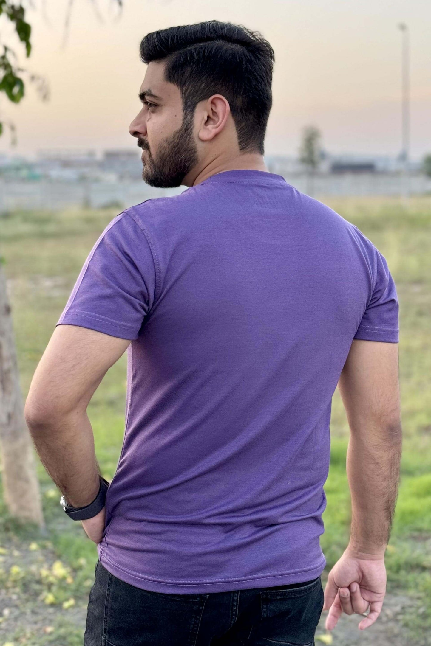 Purple Basic T Shirt