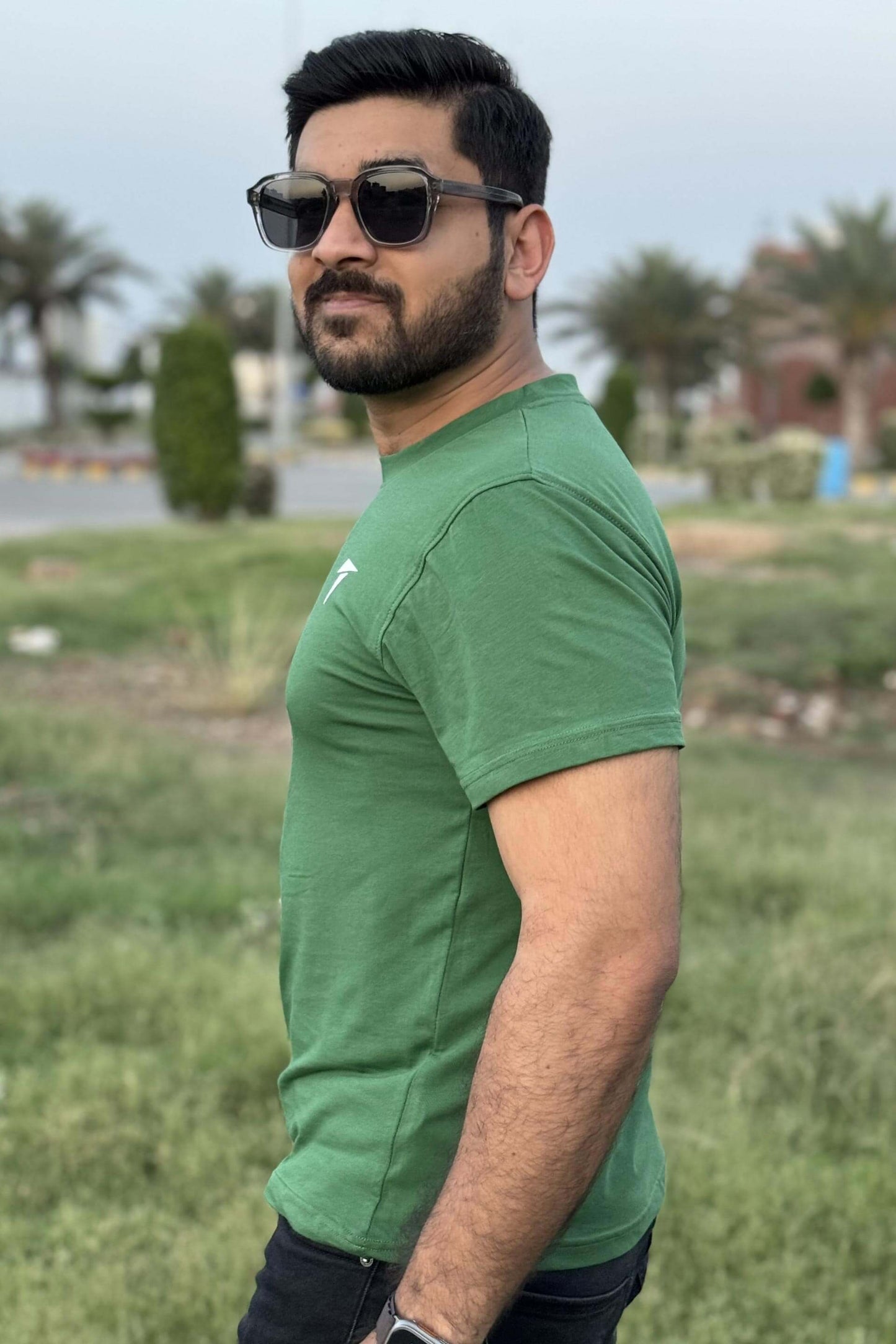 Green Basic T Shirt
