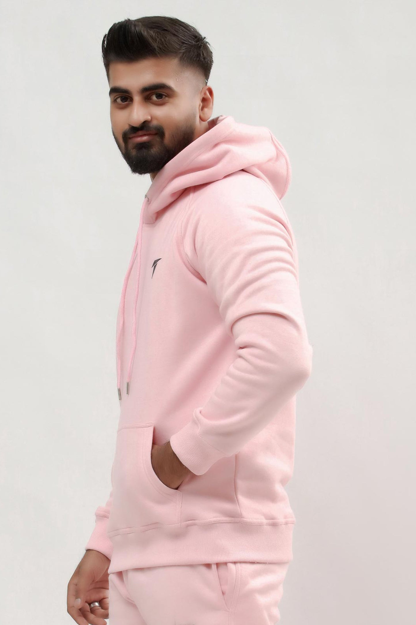 Men Cherub Pink Hoodie