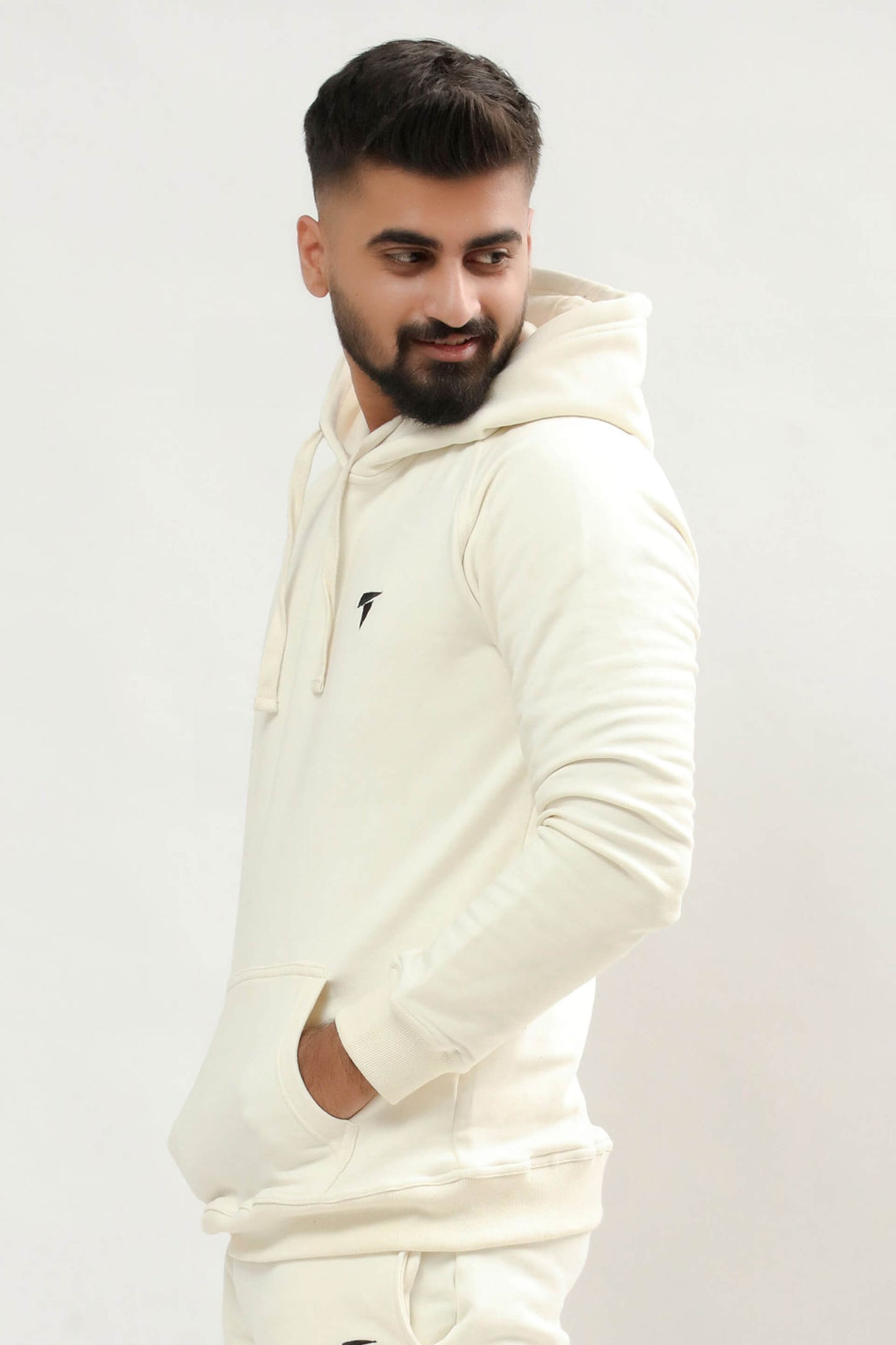 Men Ivory Hoodie