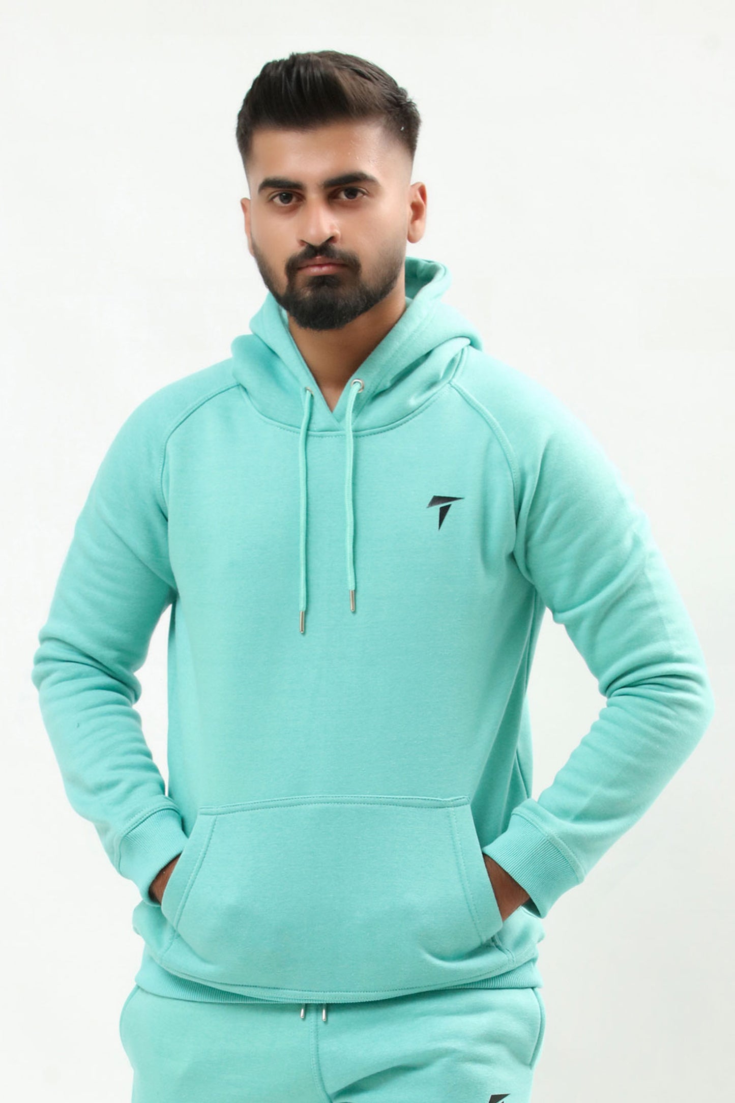 Men Cerulean Hoodie