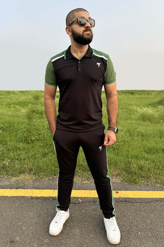 Premium Black & Green Twinset