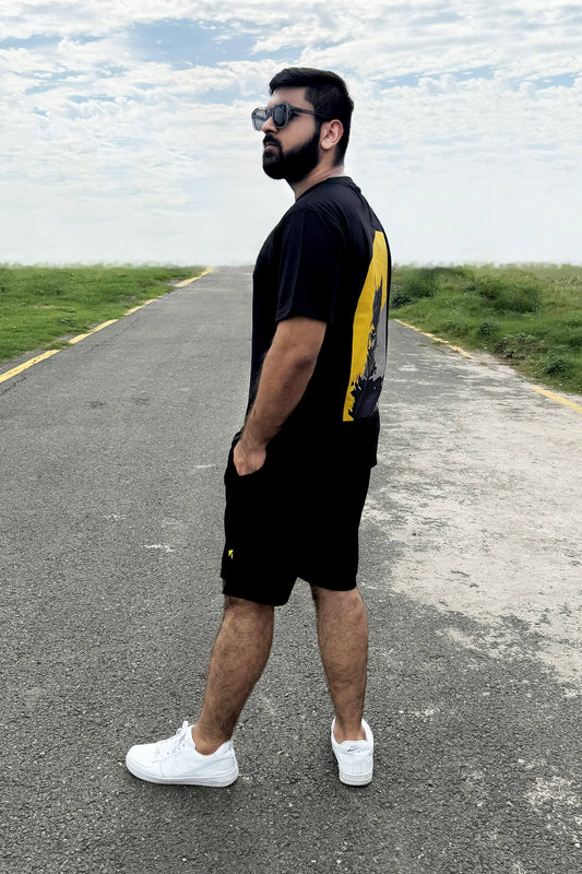 Premium Black & Yellow Batman Short Set