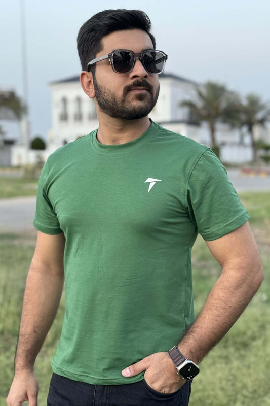 Green Basic T Shirt