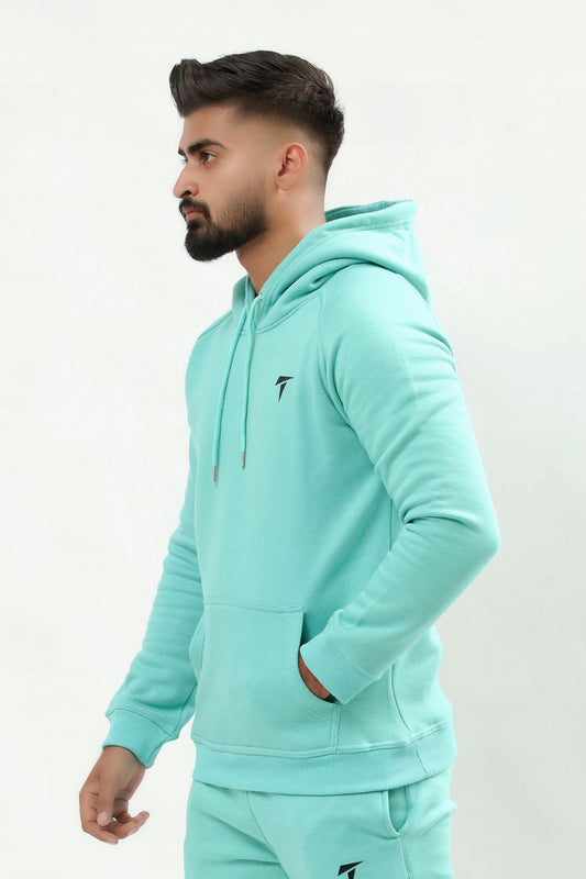 Men Cerulean Hoodie